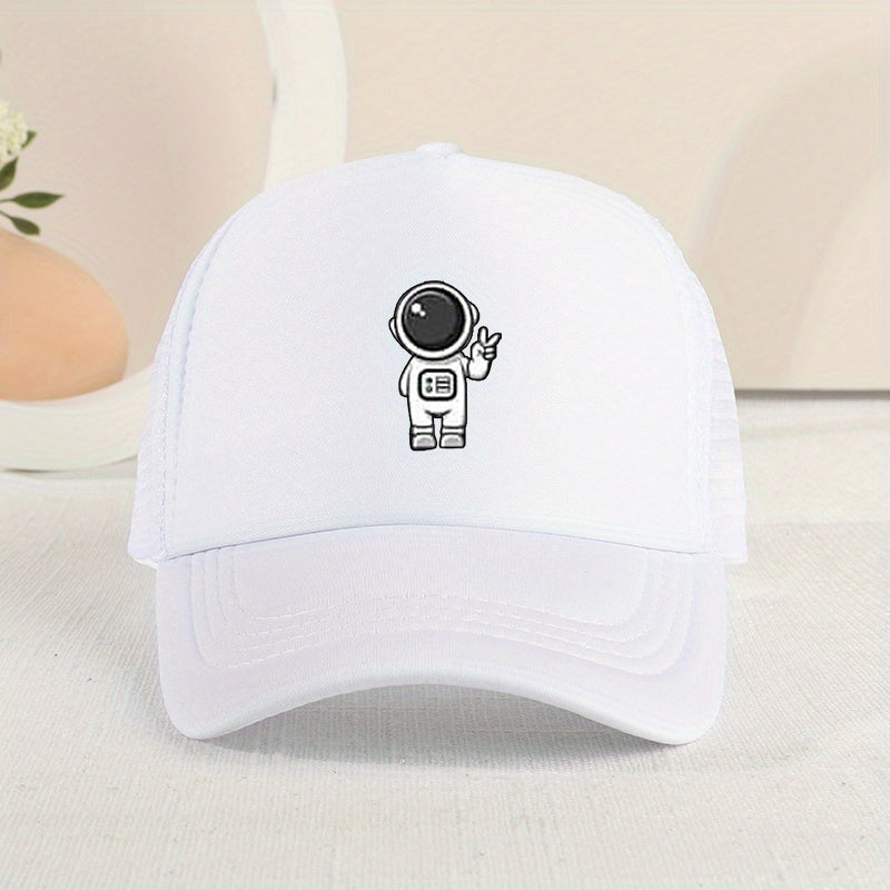 Casual Astronaut Mesh Cap Sun Protection for Summer, Boys Girls
