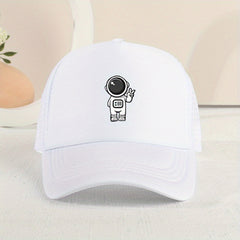 Casual Astronaut Mesh Cap Sun Protection for Summer, Boys Girls