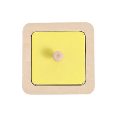 Wooden Geometric Shape Matching Puzzle Board with Mirror Early Educational Toy
