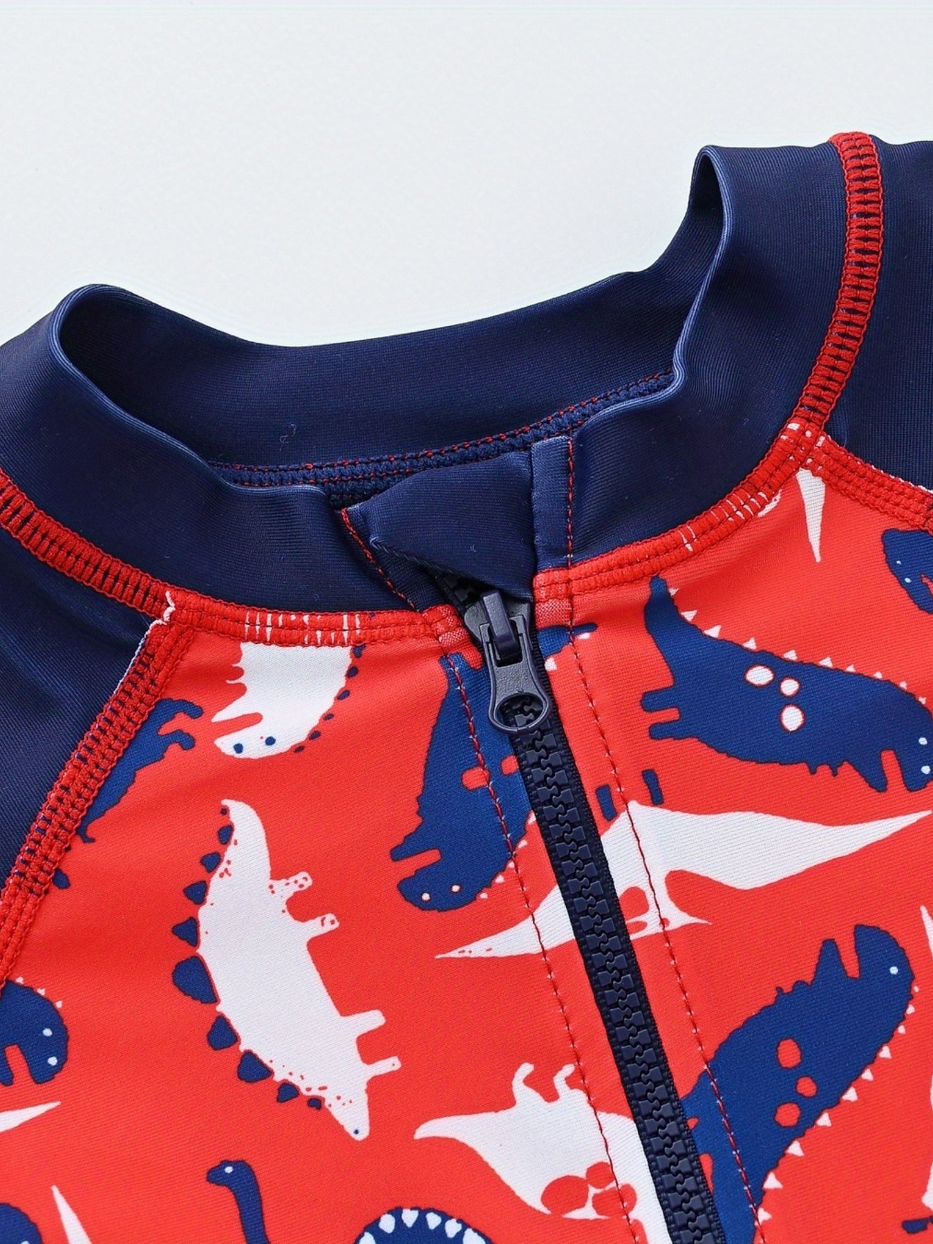 Boys Dino One-Piece Swimsuit for Beach Vacation