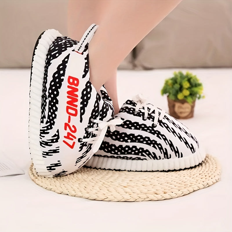 Women's Funny Plush Slip-On Sneakers