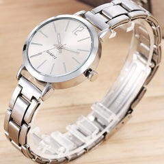 2pcs Children's Quartz Wristwatch & Bracelet Set, Pearl Butterfly Jewelry