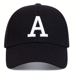 Classic A Embroidery Baseball Cap Unisex Adjustable Sun Hat