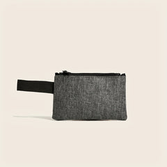 Kids Solid Short Wallet Earphone Key Bag