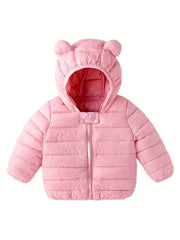Toddler Kids Down Puffer Jackets With Hood Lightweight Warm Winter Coat