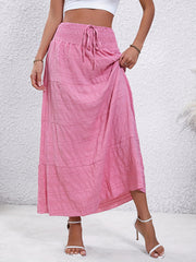 Summer Maxi Skirt High Waist Long Women's Clothing