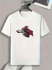 Knight Pattern Print Men's Sports T-shirt