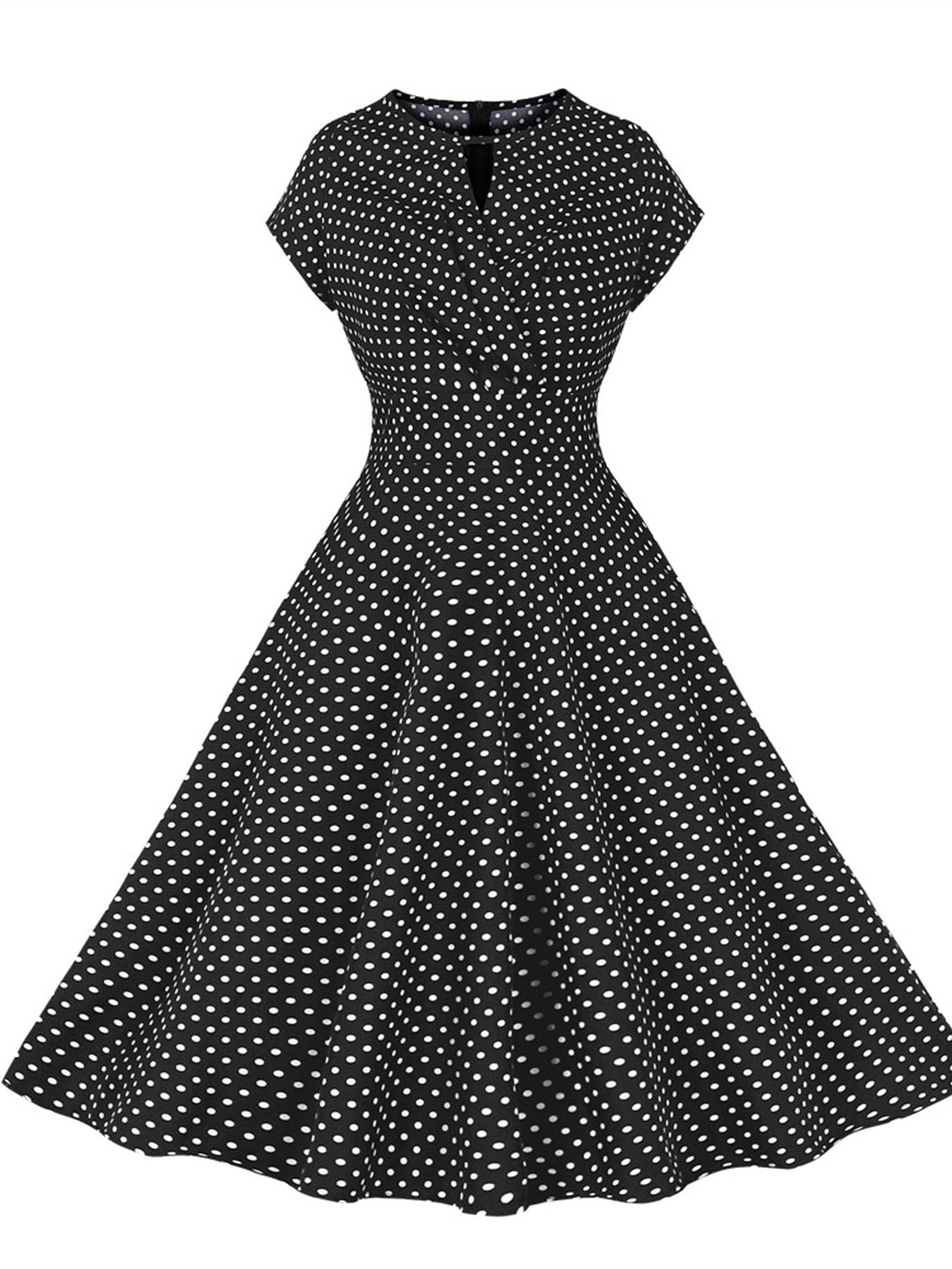 Women's Polka Dot Retro Swing Dress