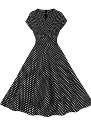 Women's Polka Dot Retro Swing Dress