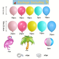 Flamingo Balloon Wreath Arch Set for Pool Party