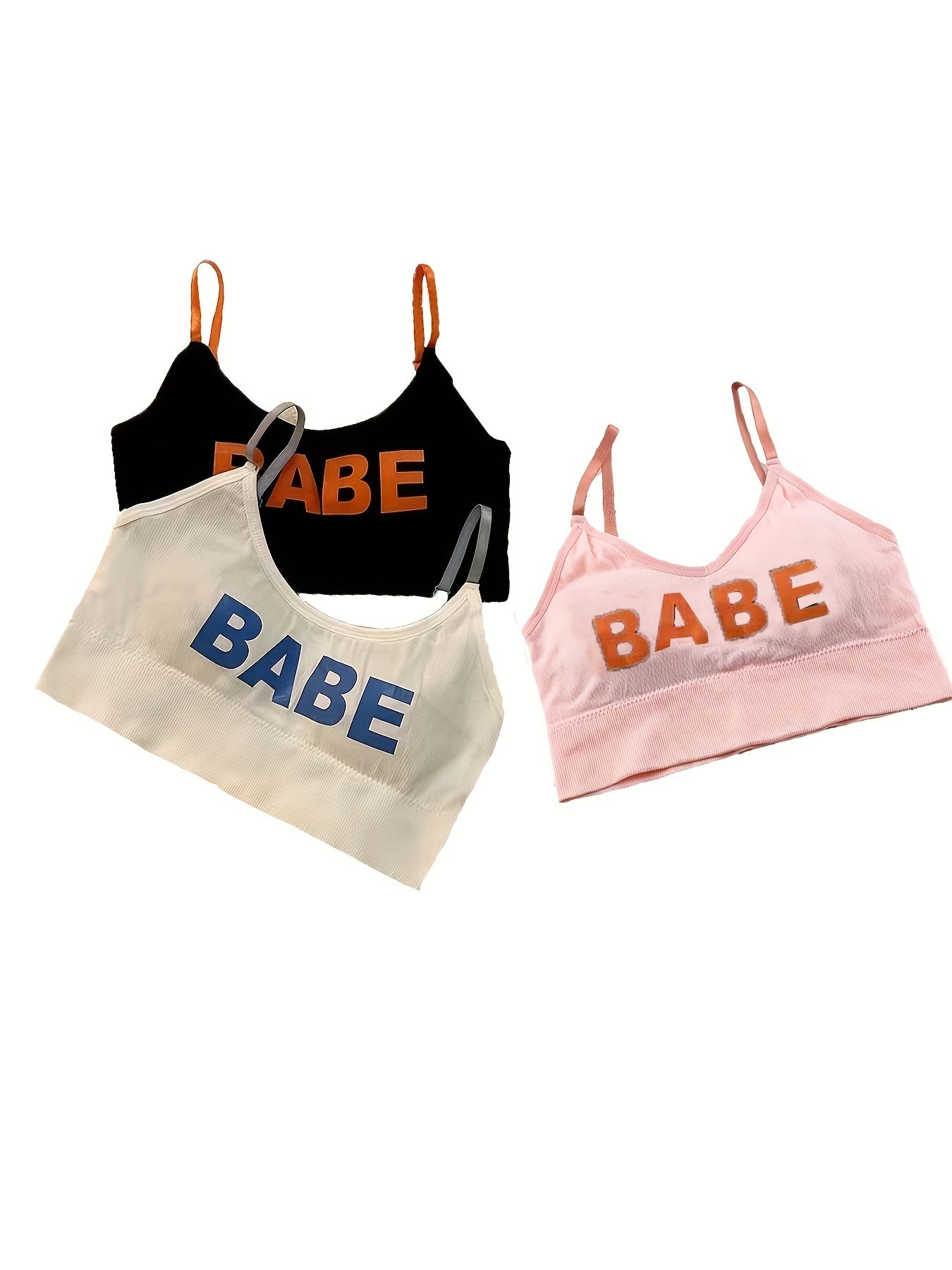 3pcs Wireless Bras Full Coverage Comfy Breathable Lingerie