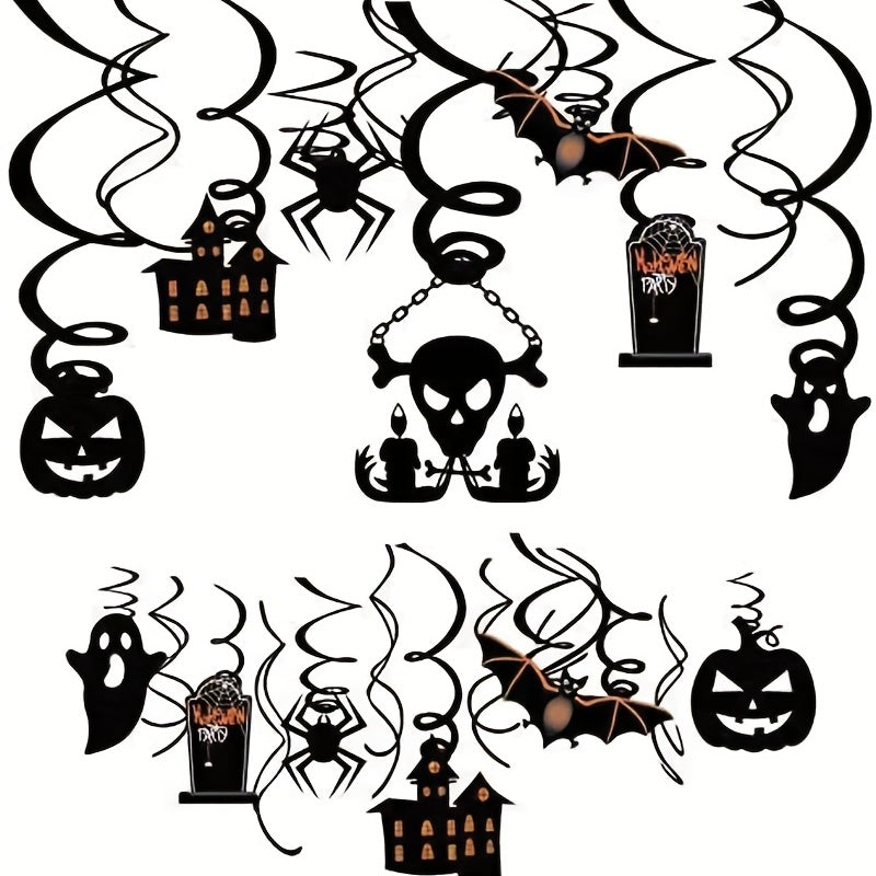 Halloween Hanging Swirl Spiderweb Cobweb Party Decorations