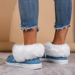 Women's Winter Snow Sneakers Non-slip Ankle Shoes