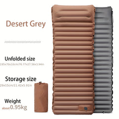 Splicable Inflatable Cushion Portable Air Mattress for Camping