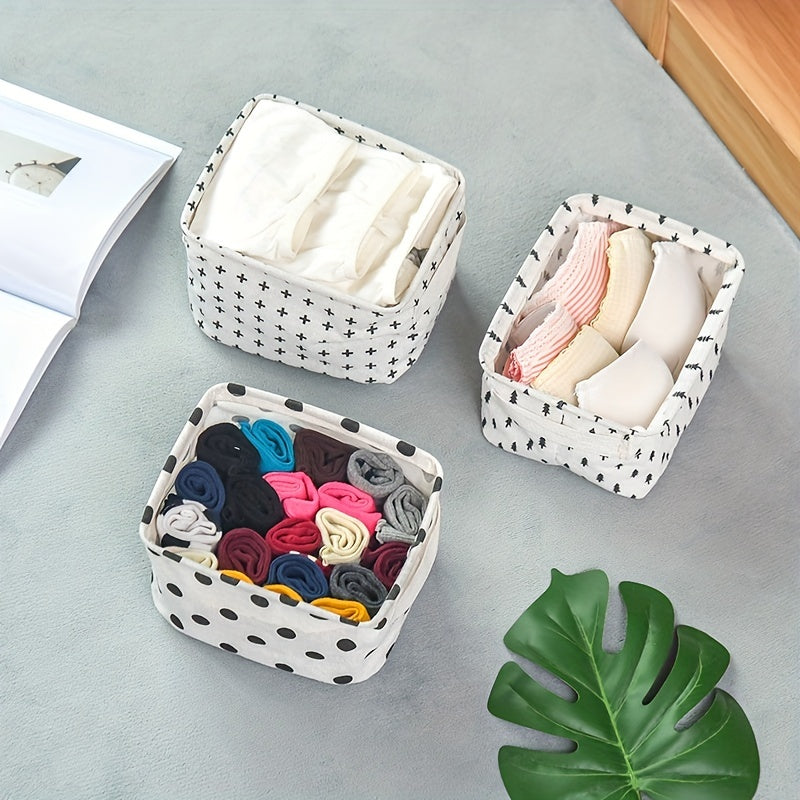 Foldable Fabric Storage Basket: Tabletop Organization