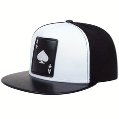 Poker Patch Snapback Hat Hip Hop Baseball Cap & Sunshade Dad Hats