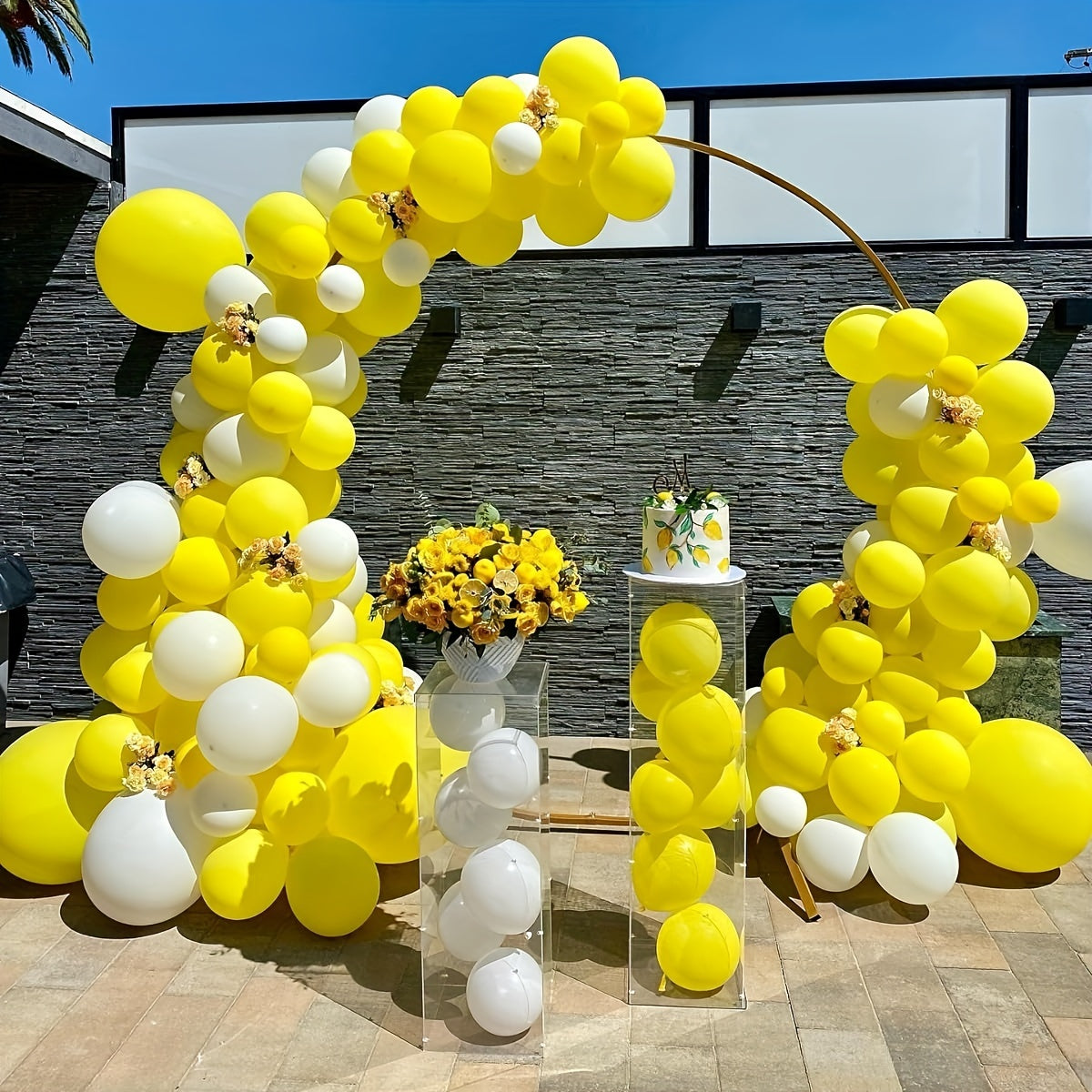 85pcs Yellow Balloon Garland Arch Kit for Wedding Birthday Anniversary