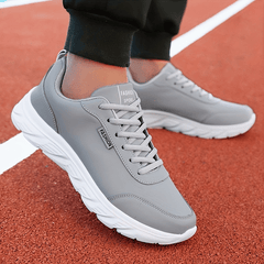 Waterproof Faux Leather Low Top Sneakers for Women