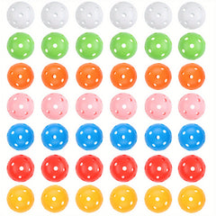 24 Pack Plastic Golf Balls for Backyard Practice and Swing Training