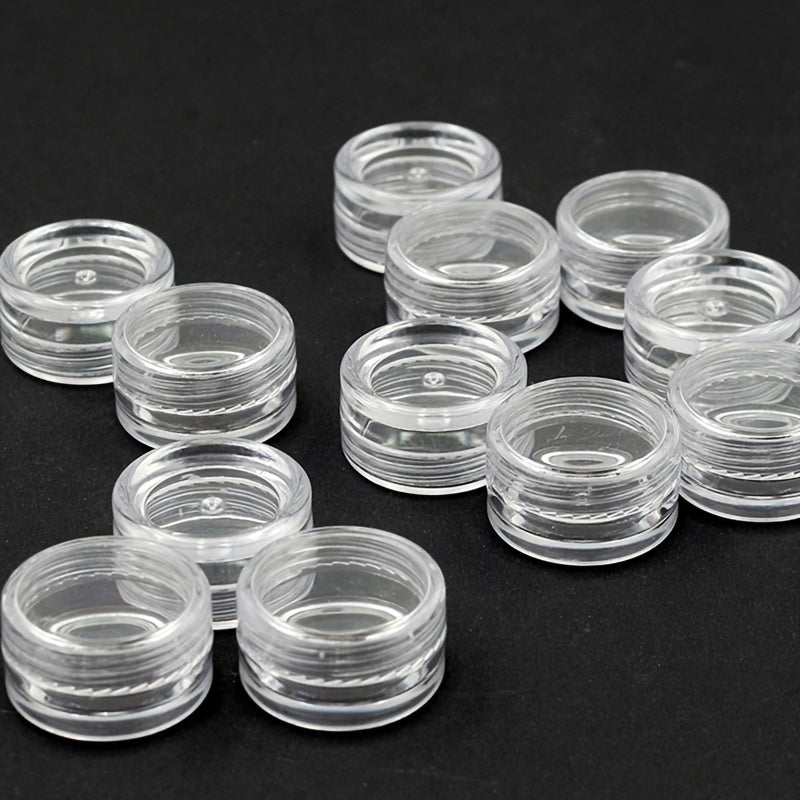 10pcs Round Plastic Small Box Storage Container