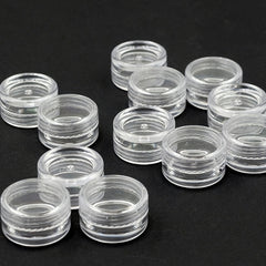 10pcs Round Plastic Small Box Storage Container