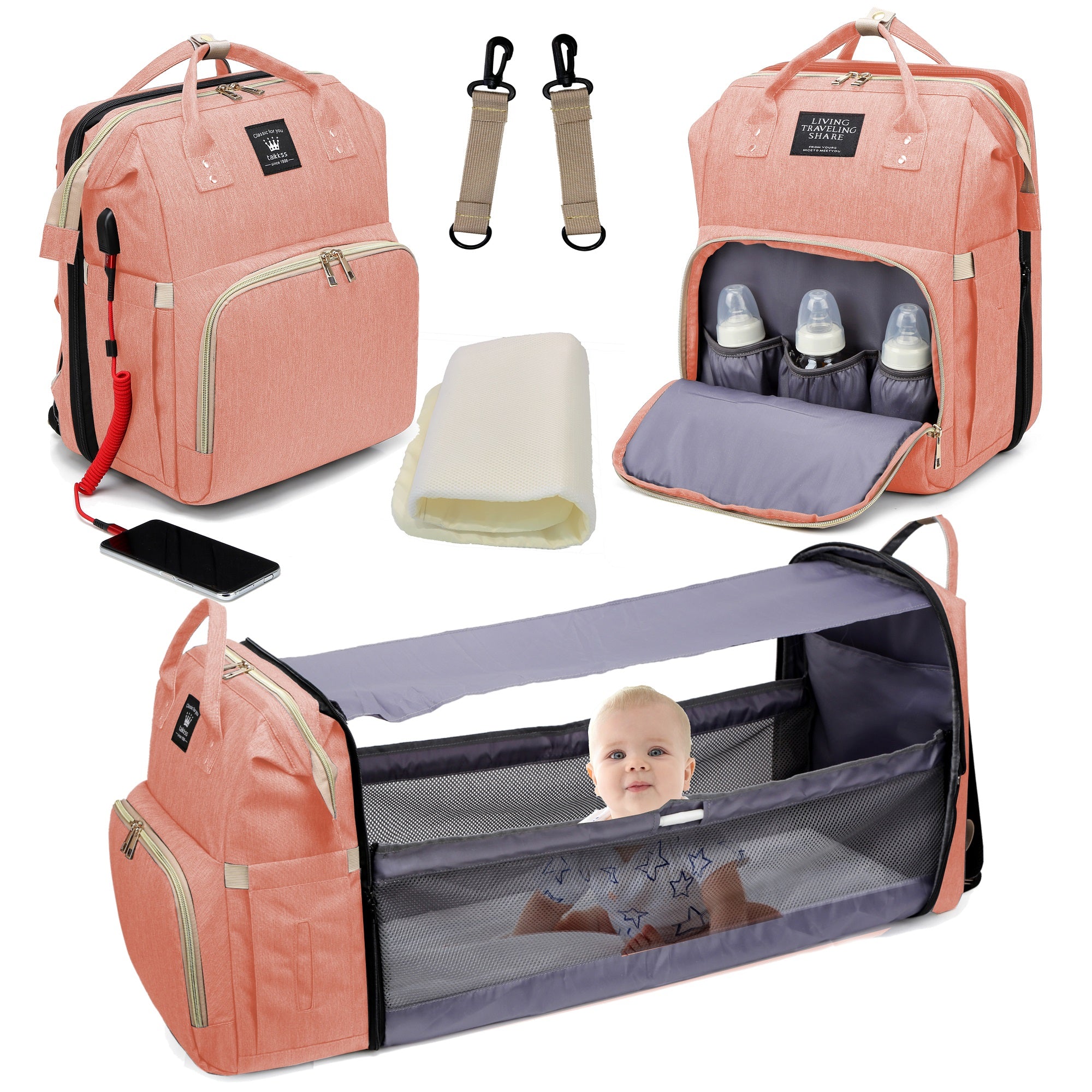 Large Capacity Diaper Baby Bag Backpack for Baby Care