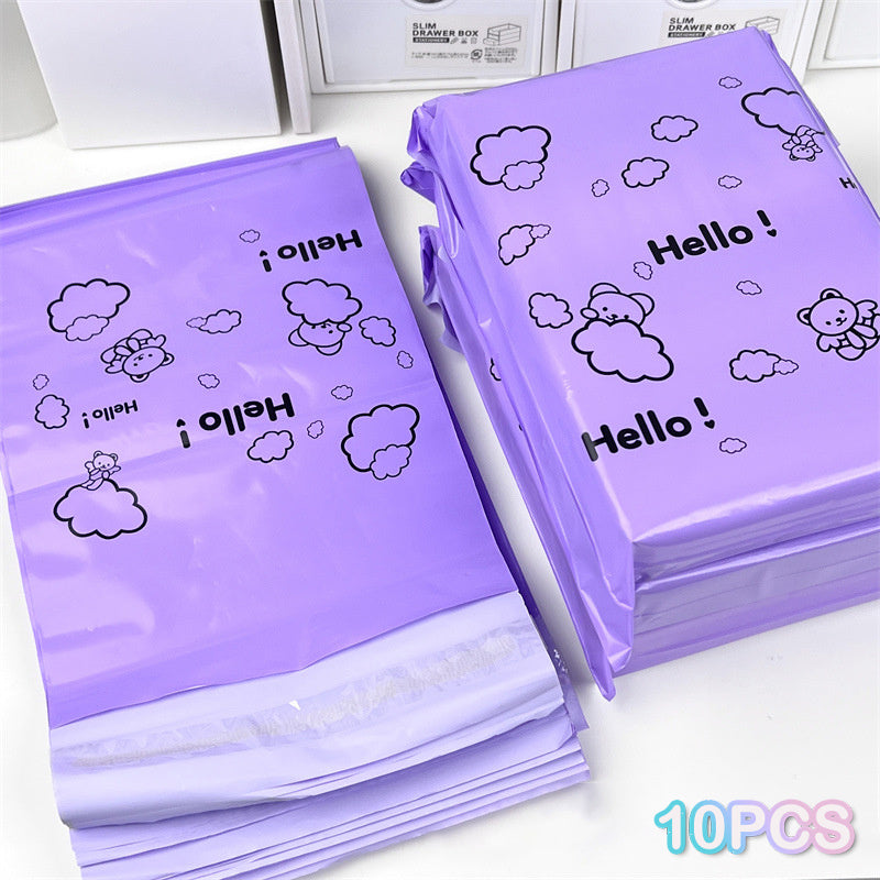 10pcs Pink Waterproof Self Adhesive Seal Bag