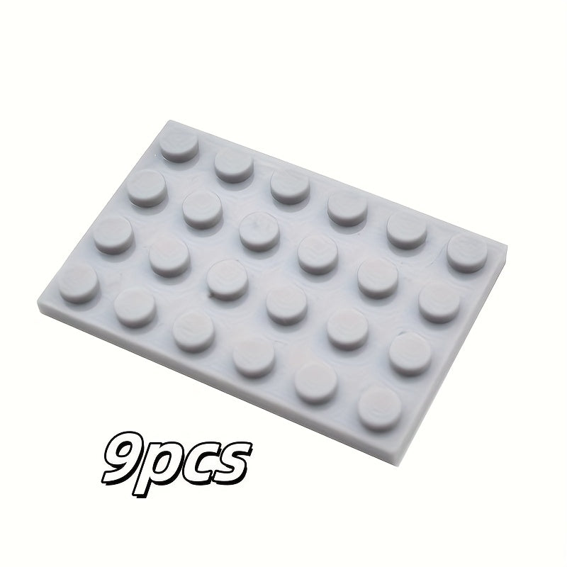 9pcs 4x6 Base Plates Building Blocks Creative DIY Decoration