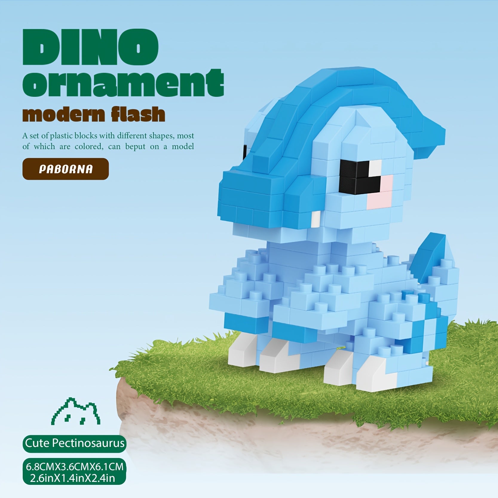 Dinosaur Family Building Block Puzzle Toy Set