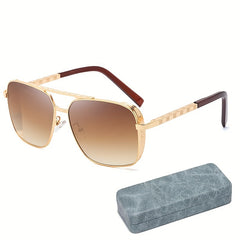 Men's Square Frame UV Protection Sunglasses