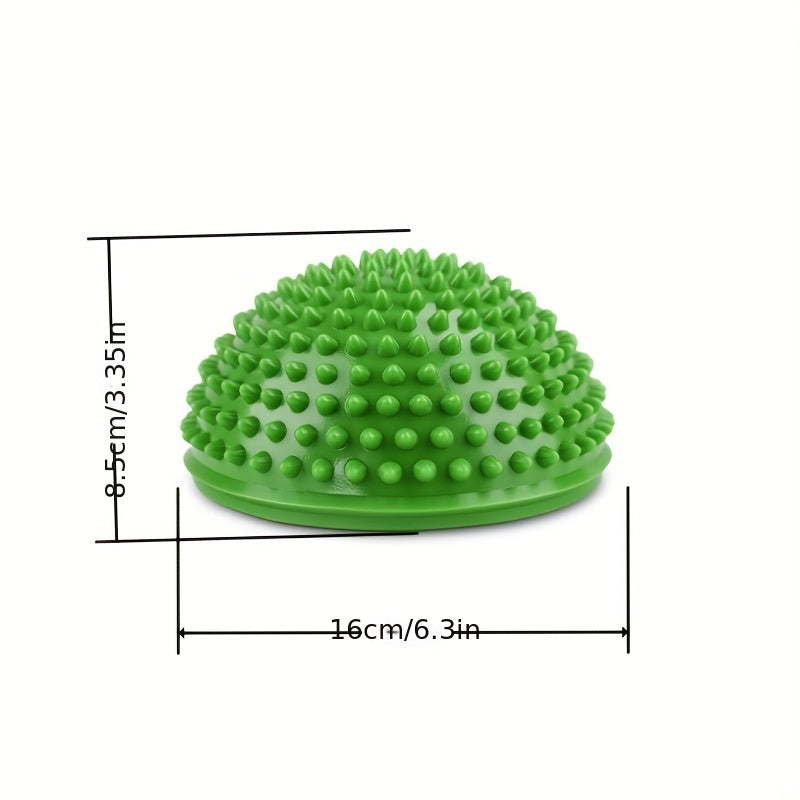 Inflatable Balance Training Pad for Yoga and Pilates with Massage Ball