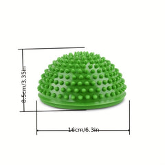 Inflatable Balance Training Pad for Yoga and Pilates with Massage Ball