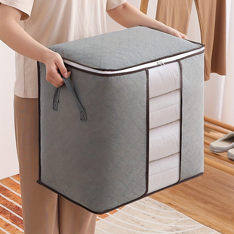 Blanket Storage Bags With Zipper Non Woven Large Organizers