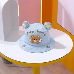 Kids Cartoon Bear Sunshade Bucket Hat