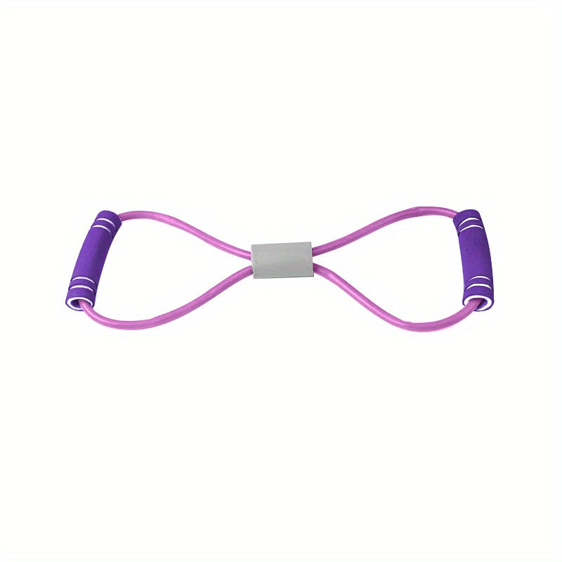 8 Shaped Resistance Band with Padded Handles for Home Workouts