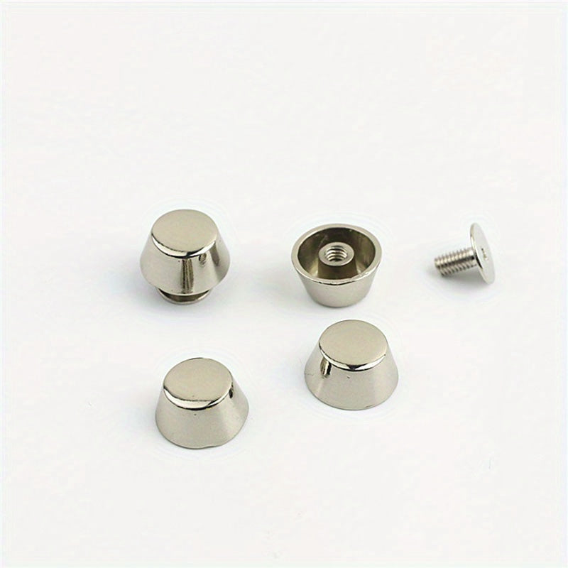 20Pcs Full Copper Bucket Nail Mushroom Bucket Rivets Metal Screw Back 8mm