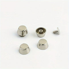 20Pcs Full Copper Bucket Nail Mushroom Bucket Rivets Metal Screw Back 8mm