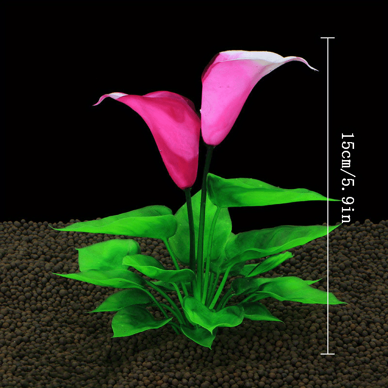 Artificial Lotus Flower Decorations for Aquarium