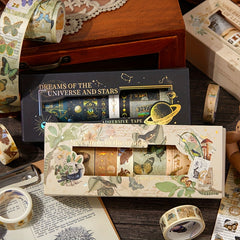 8 Rolls Box Tape Flower Dream Catcher Series Retro Washi Tape