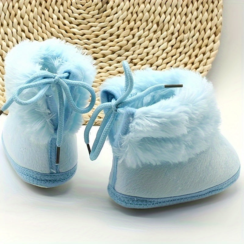JIAGEYA Baby Girls Soft Warm Furry Boots Spring Autumn Winter