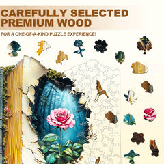 Unique Animal & Floral Wooden Puzzle