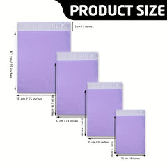 100pcs Purple Poly Mailers Self sealing Bags for Envelopes, Books, Clothing