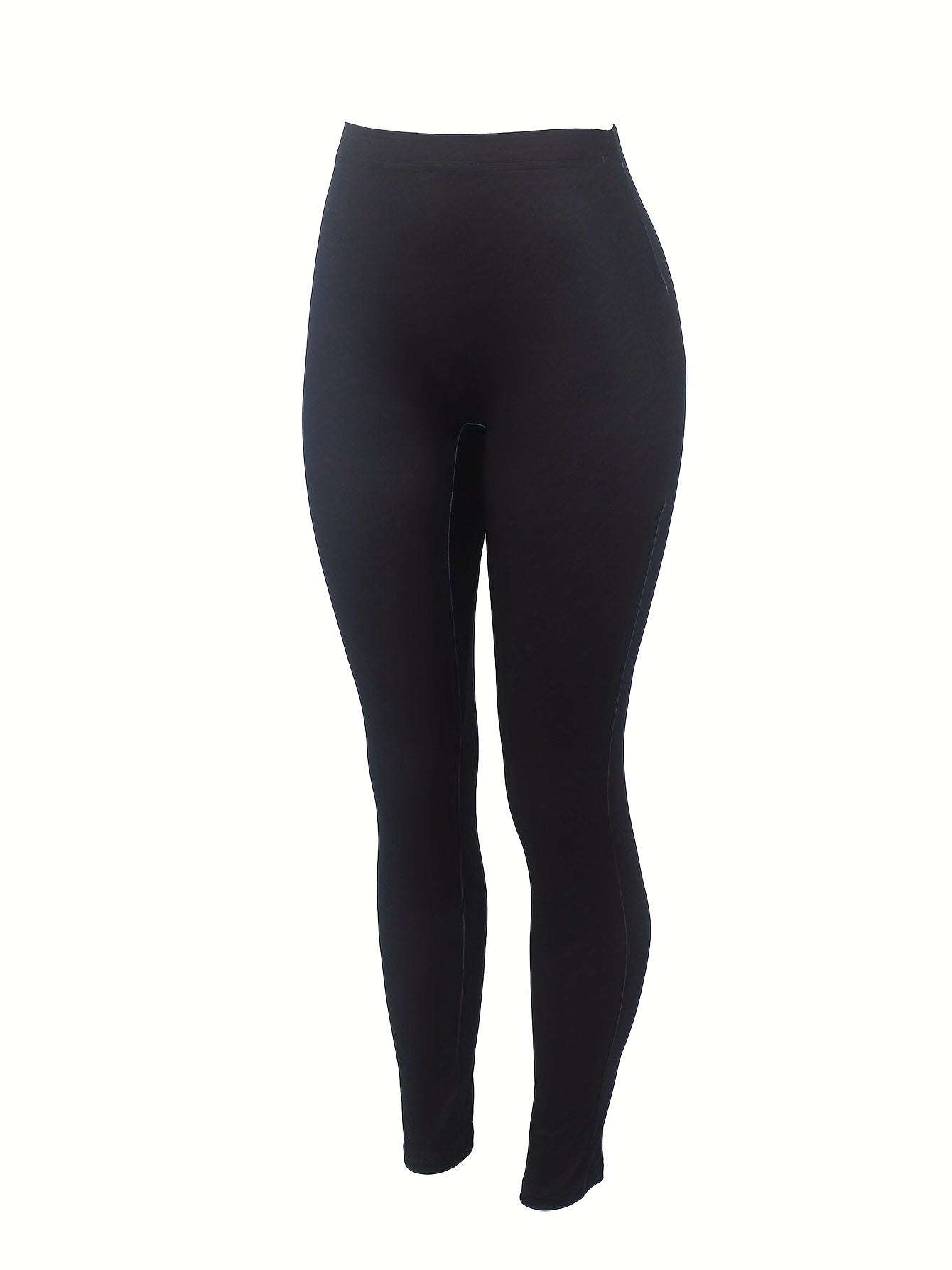 Slogan Print High Rise Leggings