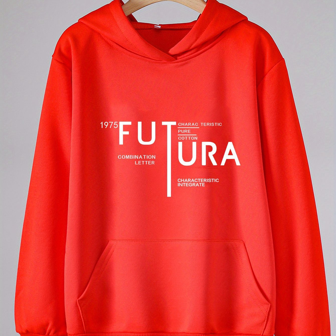Girls Cartoon Alphabets Hooded Sweatshirt for Spring and Autumn