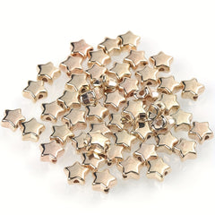 100pcs Multicolor Acrylic Star & Heart Spacer Beads DIY Jewelry Making