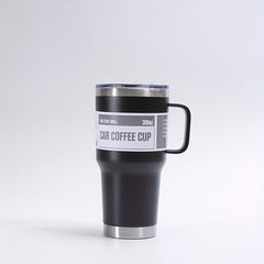 30oz Stainless Steel Insulated Tumbler With Handle, Straw & Lid