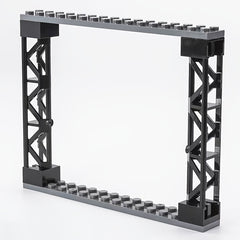 12pcs 2X2X10 Support Blocks for Building Bridges Train Tracks Tower Buildings