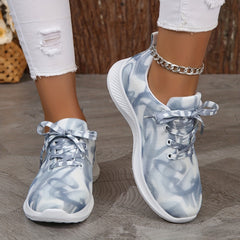 Women's Ombre Sneakers Mesh Lace Up Running Trainers