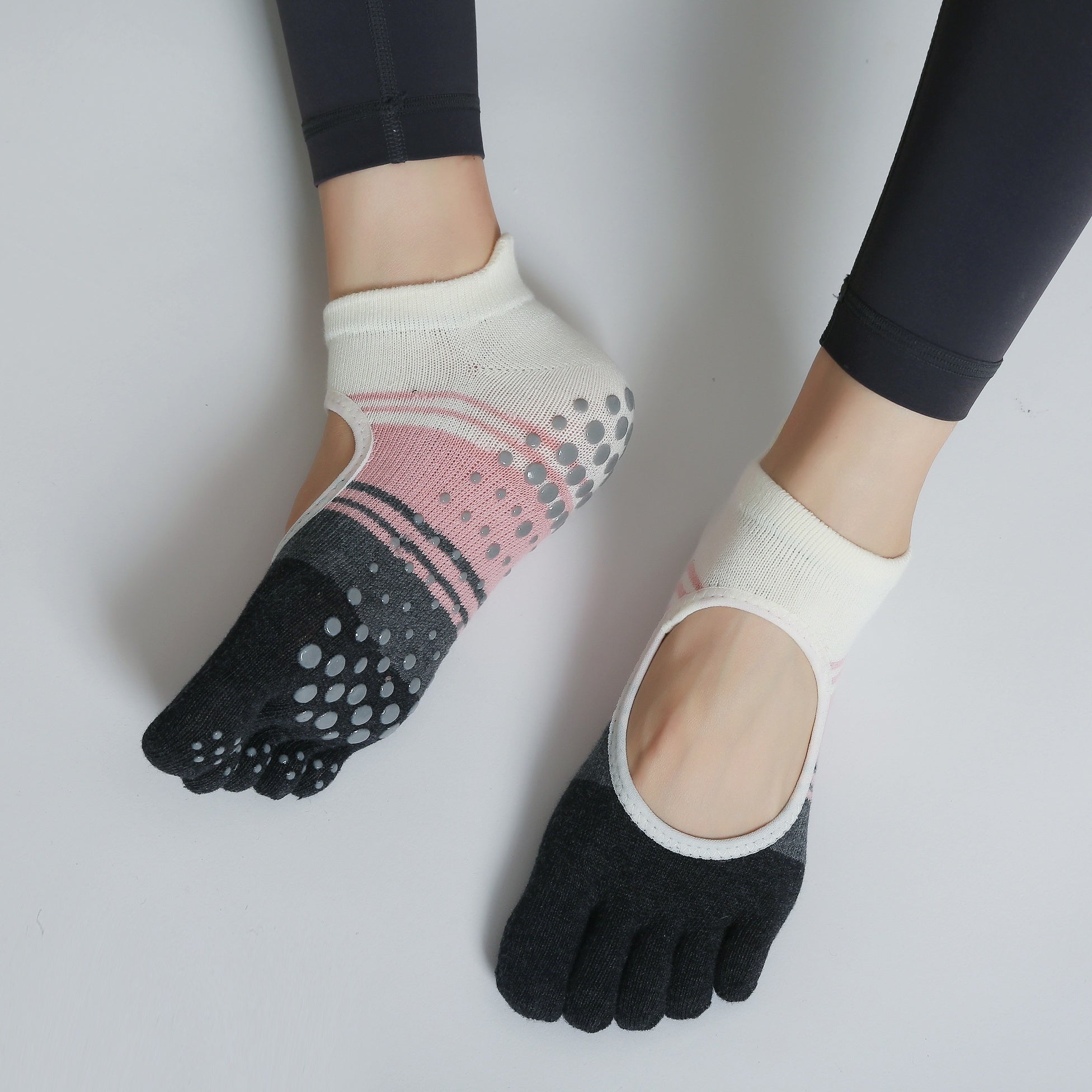 Non Slip Yoga Socks with Extra Grip and Towel Bottom