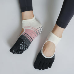 Non Slip Yoga Socks with Extra Grip and Towel Bottom